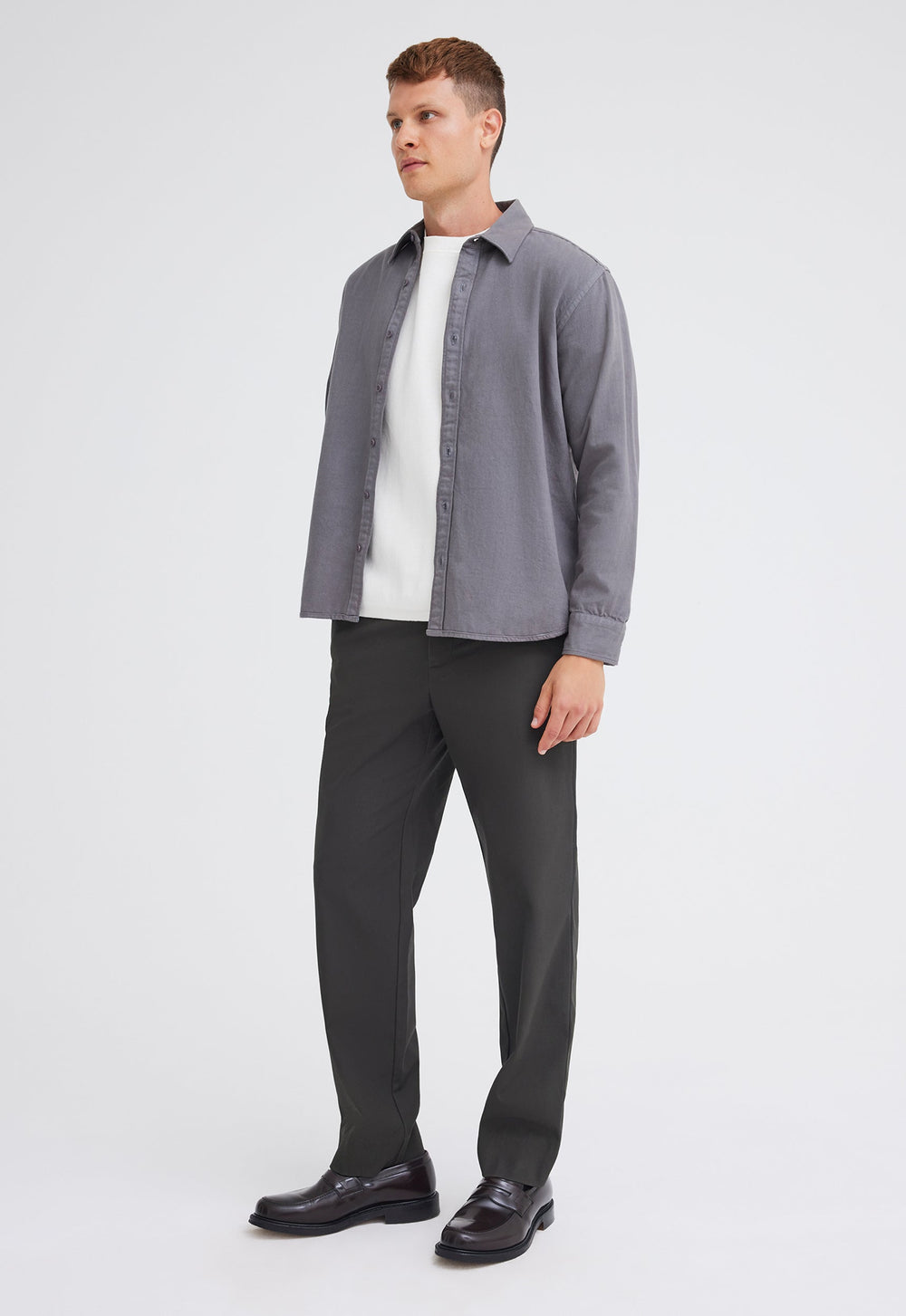 Jac+Jack Izzi Italian Cotton Shirt - Grey